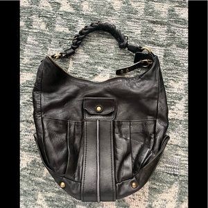 Chloe black leather hobo bag with shoulder strap